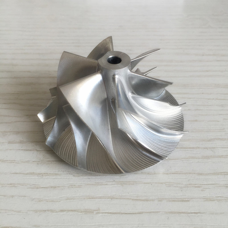 GT15-25 44.50/60.01 mm 6+6 Blade Performance Turbine Blank Compression Wheel Q7