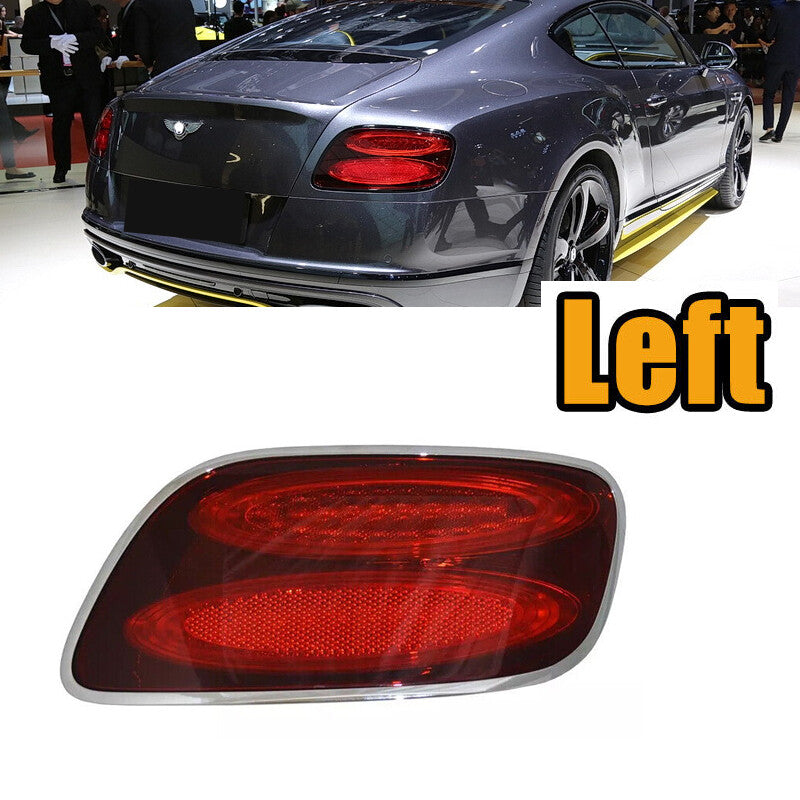 Left for Bentley GT 2012 - 2017 Smoked Black Taillight Assembly