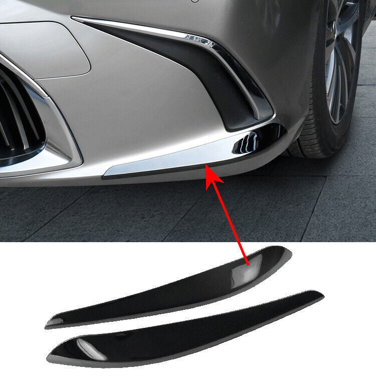Black Front Bumper Corner Guard Anti-rub Trim for Lexus ES350/300H/250 2019-2023