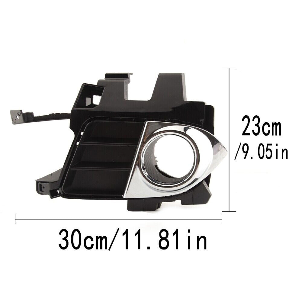 pair of chrome trim pieces for the front bumper fog light covers of the for Acura TSX 2.4L 2011-2014.