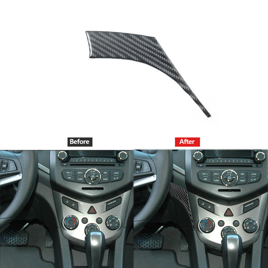 Carbon Fiber Left Side of Climate Control Cover for Chevrolet Sonic 2012-2016
