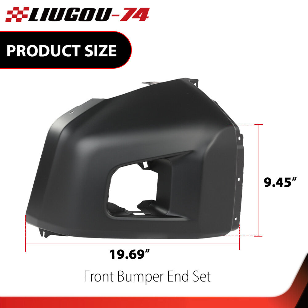 Suitable for 2014-21 for Toyota Tundra bumper end trim kit with textured driver and passenger sides
