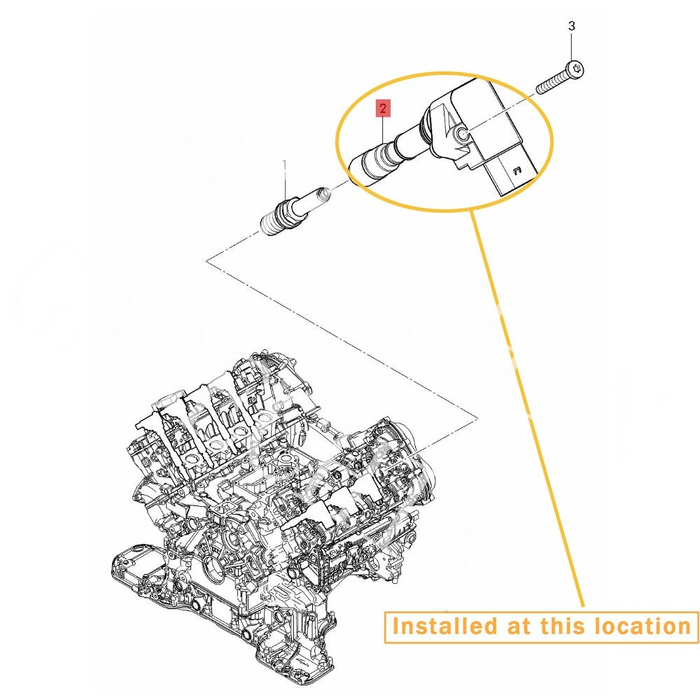Ignition coil 079905110J 079905110N suitable for Bentley Flying Spur V8 4.0L