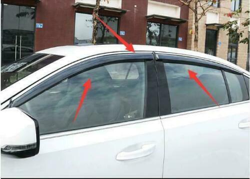 for Cadillac CT5 2020-2021 W/Bright Bar Window Visor Vent Shades Sun Rain Guard