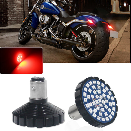 2x 1157 Brilliant Red 48-SMD LED Turn Signal Taillight Kit for Harley-Davidson