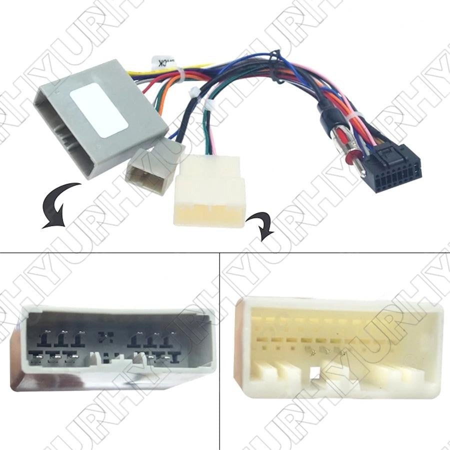 Car Android Player 16Pin Wiring Harness w/Radio Antenna for Honda for Civic CRV06-09