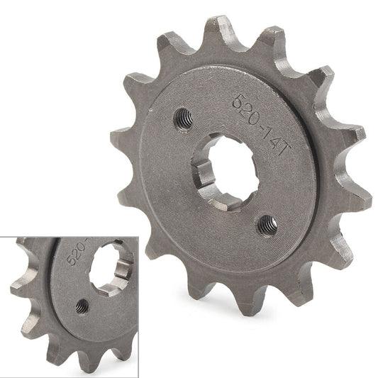 Kette Front Ritzel Zahnrad f¨¹r 125cc-250cc Dirt Pit Bike Go Kart 520-14T 20mm