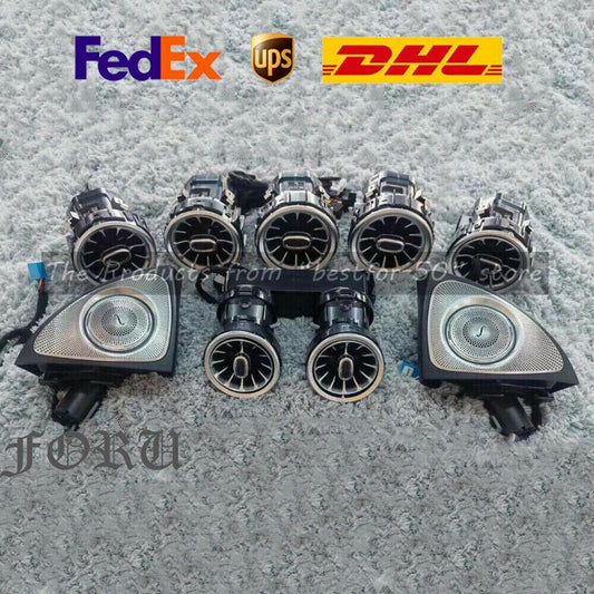 for Mercedes C300 C63 W205 Interior Ambient Light LED Air Vent Rotating Speaker