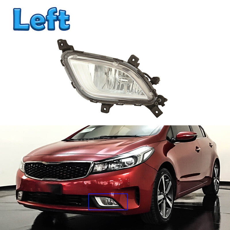 Left Front Bumper Fog light for KIA Forte 2016-2018 Car Fog Light signal lights