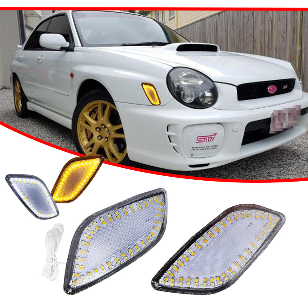 Transparent DRL (Parking Side Marker) lights for 2002-03 for Subaru Impreza WRX