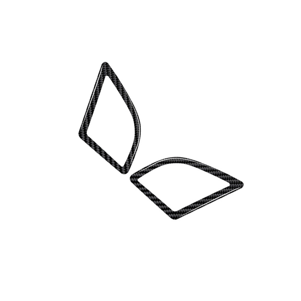 2X Carbon Fiber A-Pillar Speaker Frame Cover Trim for RAM Promaster 2014-2021