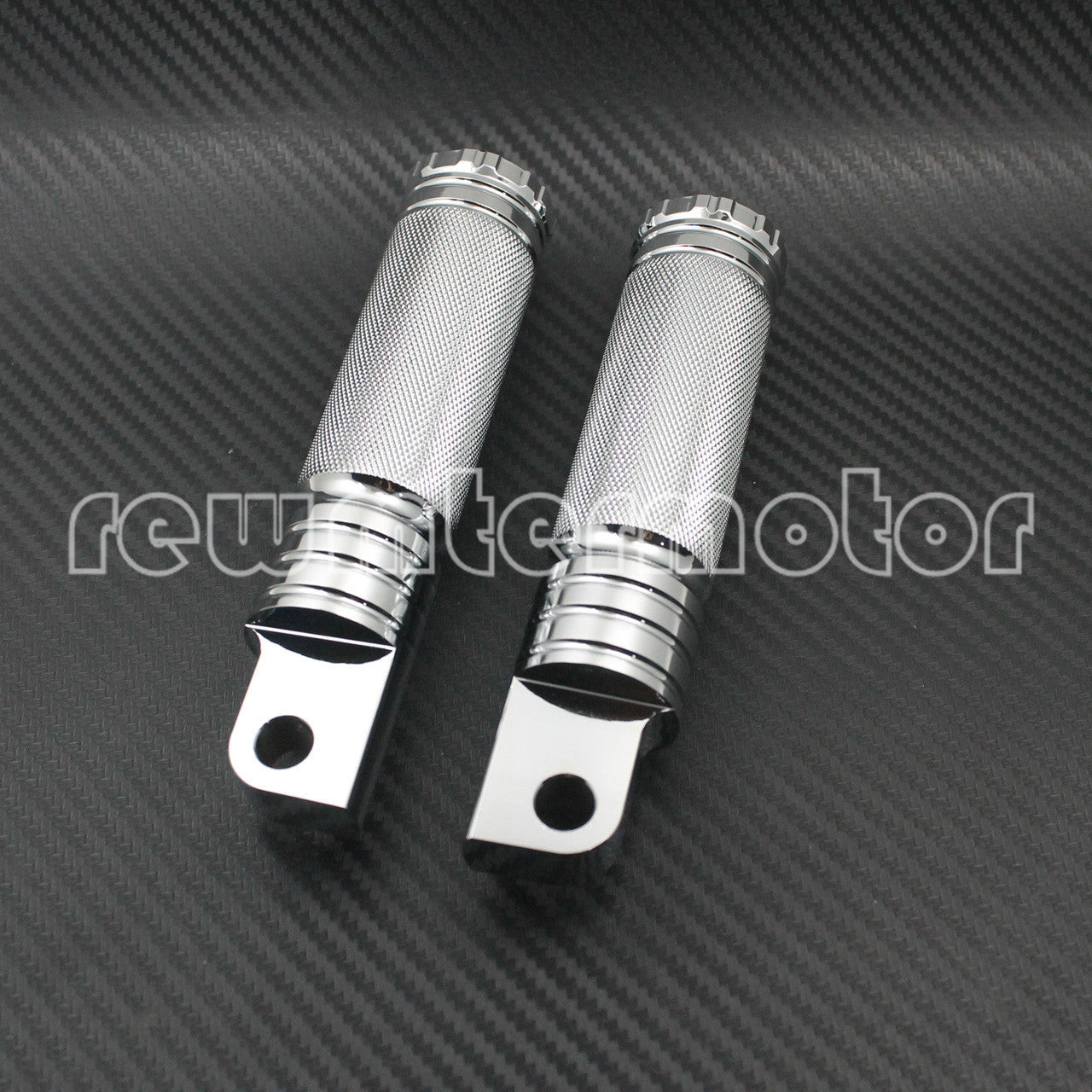 Chrome Knurled Highway Foot Rest Pegs for Harley Touring Softail Sportster Dyna