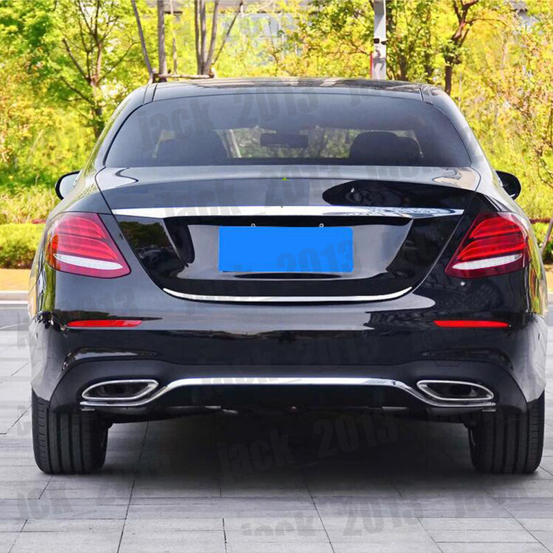 for Benz E Class 2016-2023 steel Rear Trunk Tail Gate Door Lid Cover Trim 1pcs