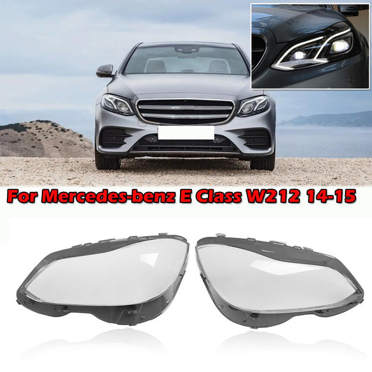 Left and right headlight lens protective covers are suitable for Mercedes-Benz E-Class W212 2014-2015.