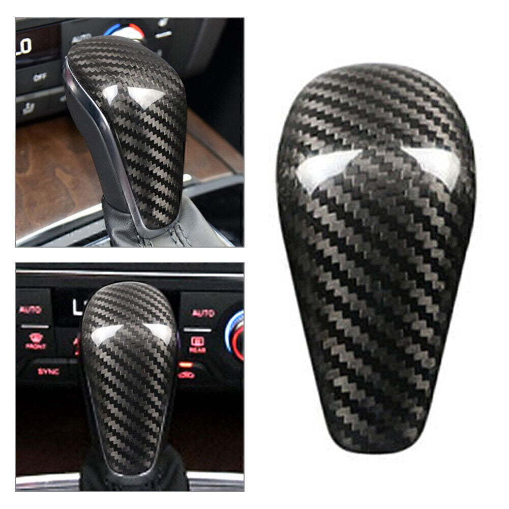Gear Schaltknauf Abdeckung Blend F¨¹r for Audi A6 2016-18 A7 15-18 Carbon Fiber