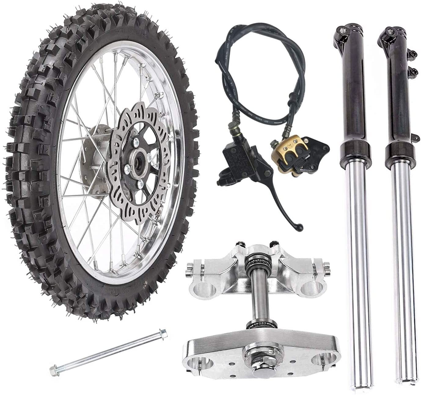 14-inch wheels, 60/100-14 tires + fork assembly suitable for 110cc and 125cc coolers, CRF70