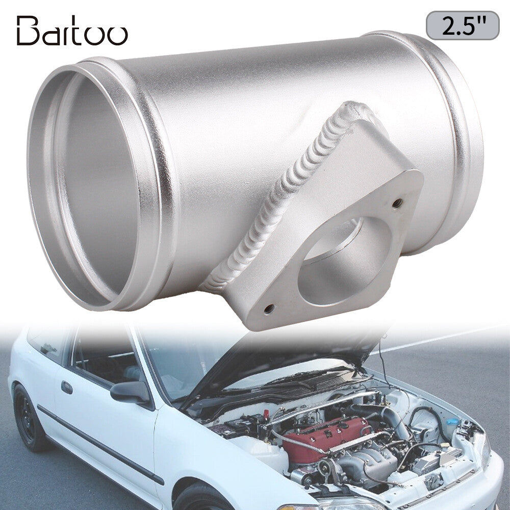 2.5 63mm Mass Air Flow Sensor Adapter Mount MAF Intake Pipe Tube for Mazda 3/6