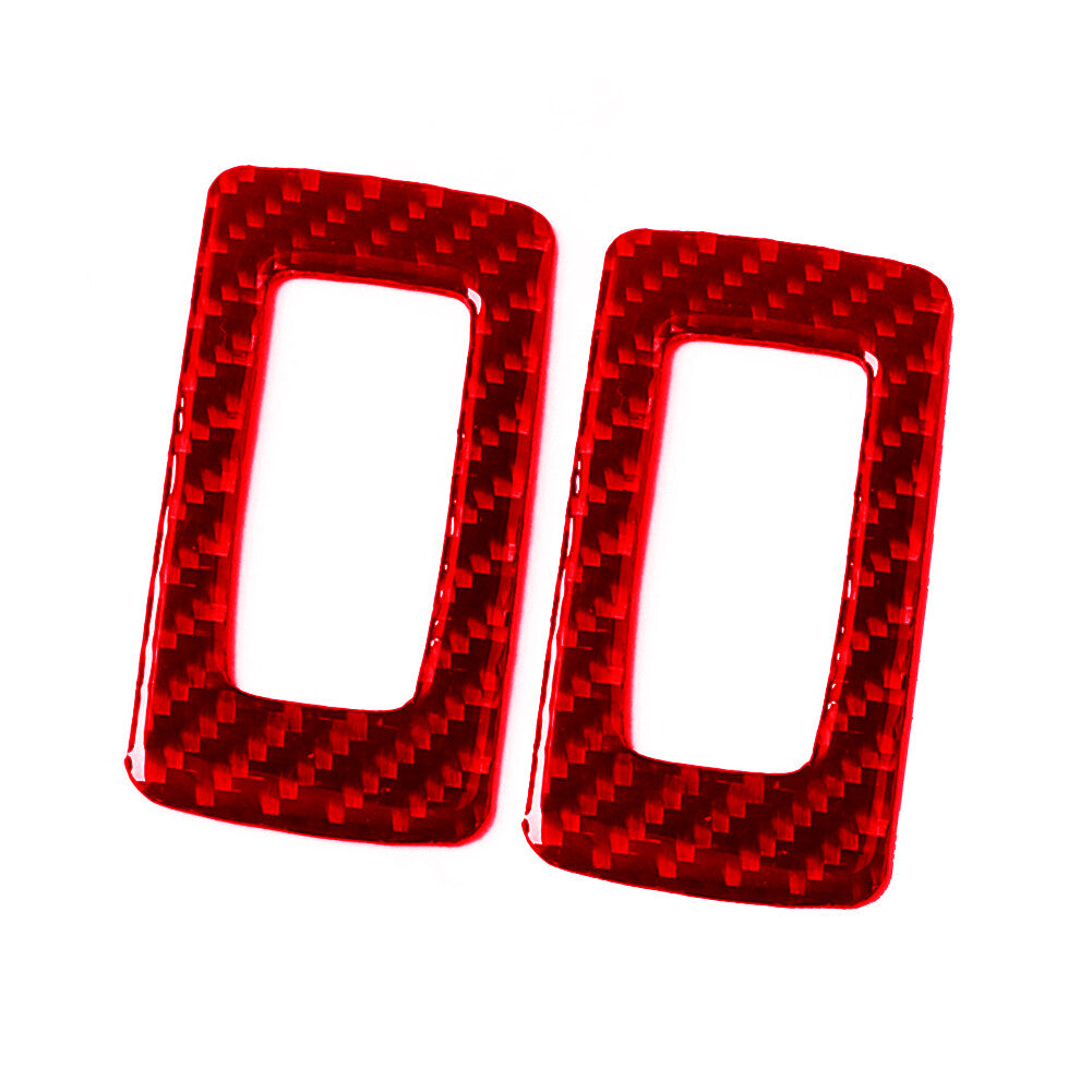 Red Carbon Fiber Rear Window Lift Panel Cover Trim for Chrysler 300 2005-2007