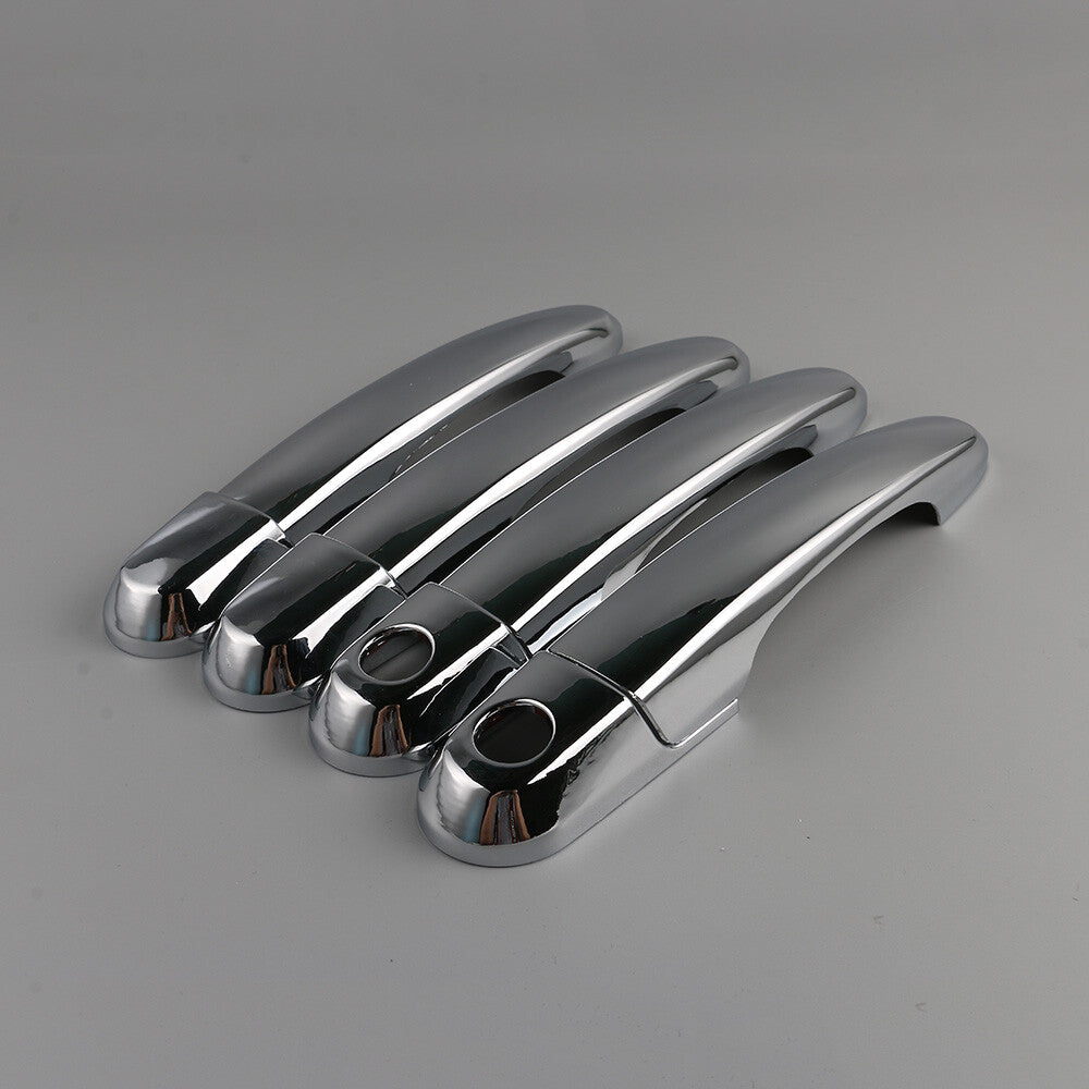 4pcs Fits for Hyundai for Tucson Chrome Door Catch Handle Molding Garnish Trim Cover Set