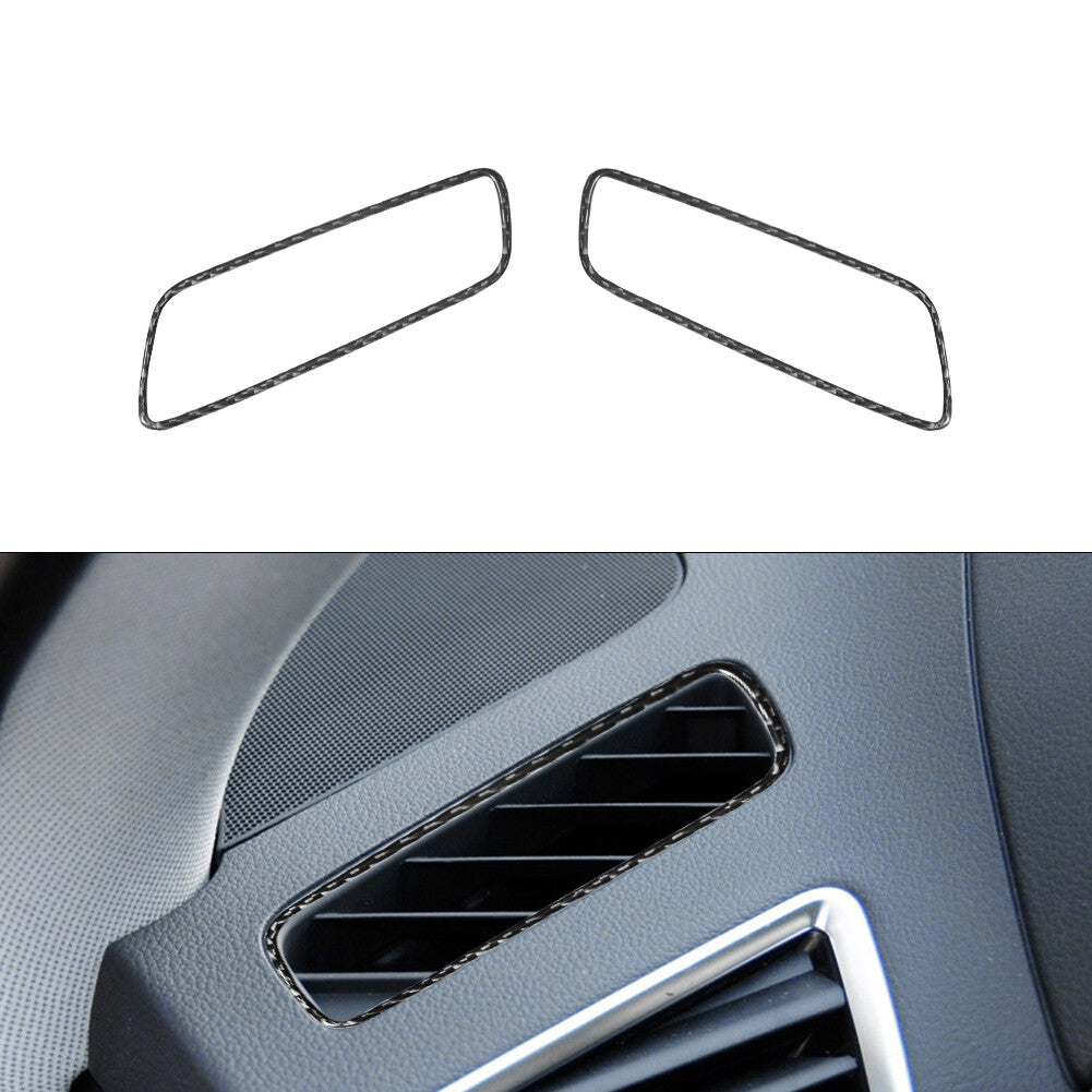 2X Carbon Fiber Defroster Vent Trim Panel for Audi Q5 2009-2017