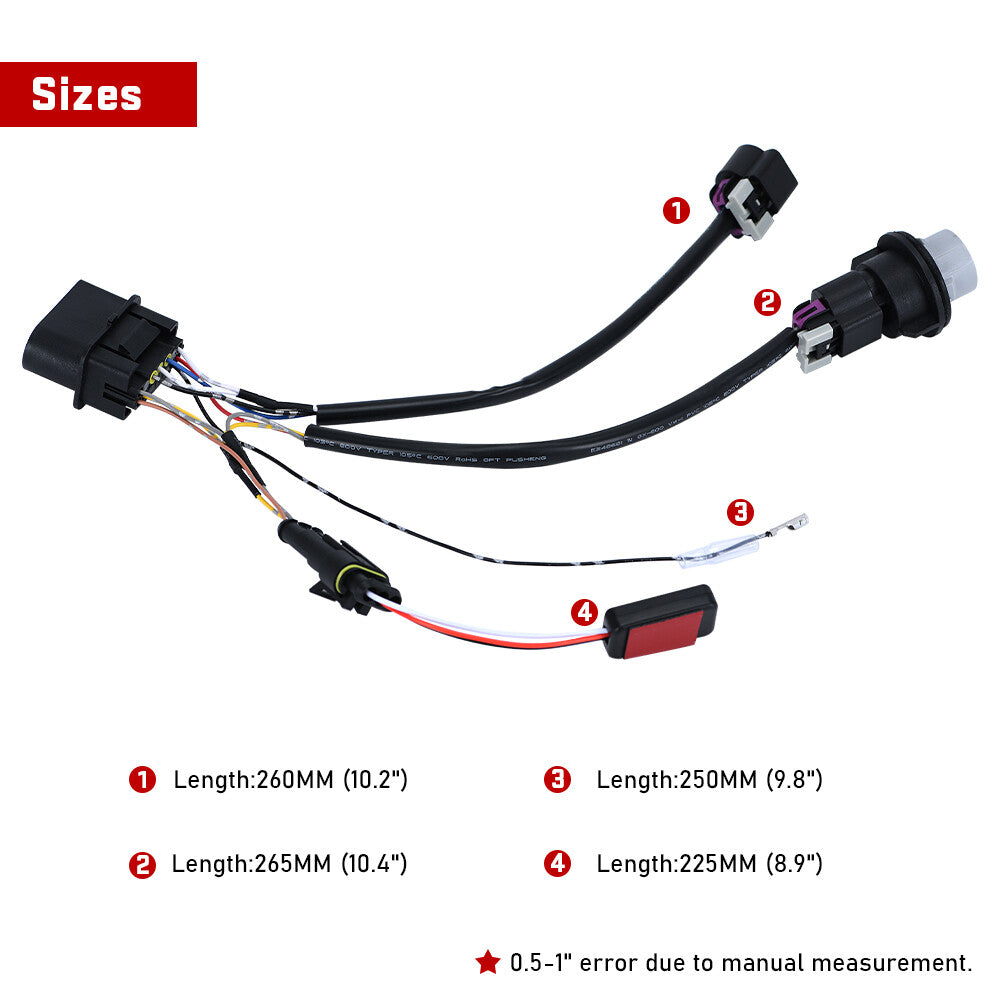 For 2013-2018 for Ram 1500 2500 3500 Wiring Adapter Project Headlight Converter Plug