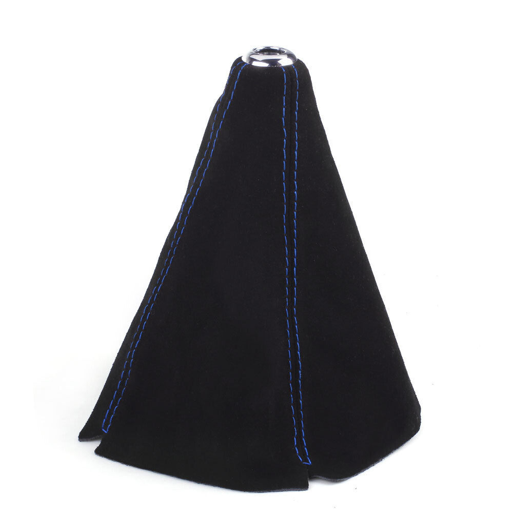 Universal Suede Leather Manual Gear Stick Shift Knob Cover Boot Gaiter Cover