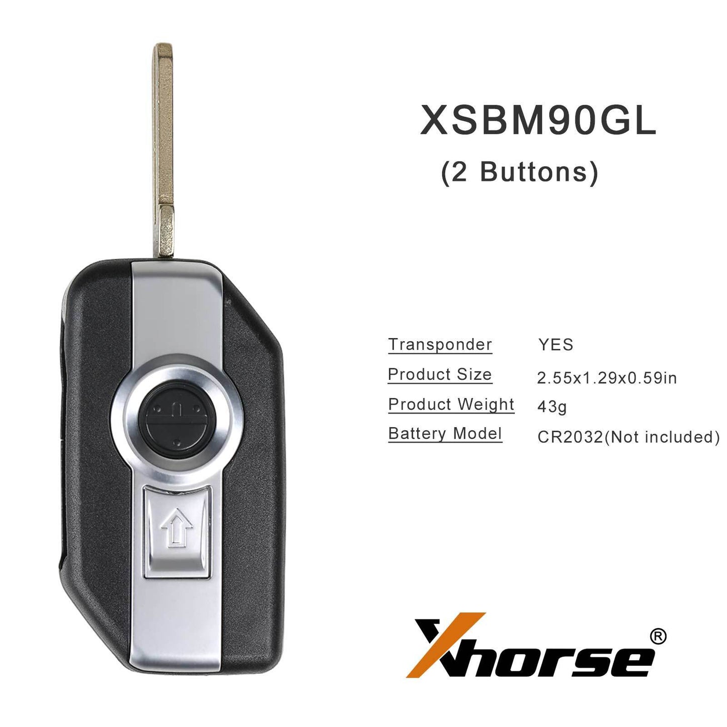 XSBMM0GL for BMW Motorcycle for Smart Card Key With Shell Without LOGO