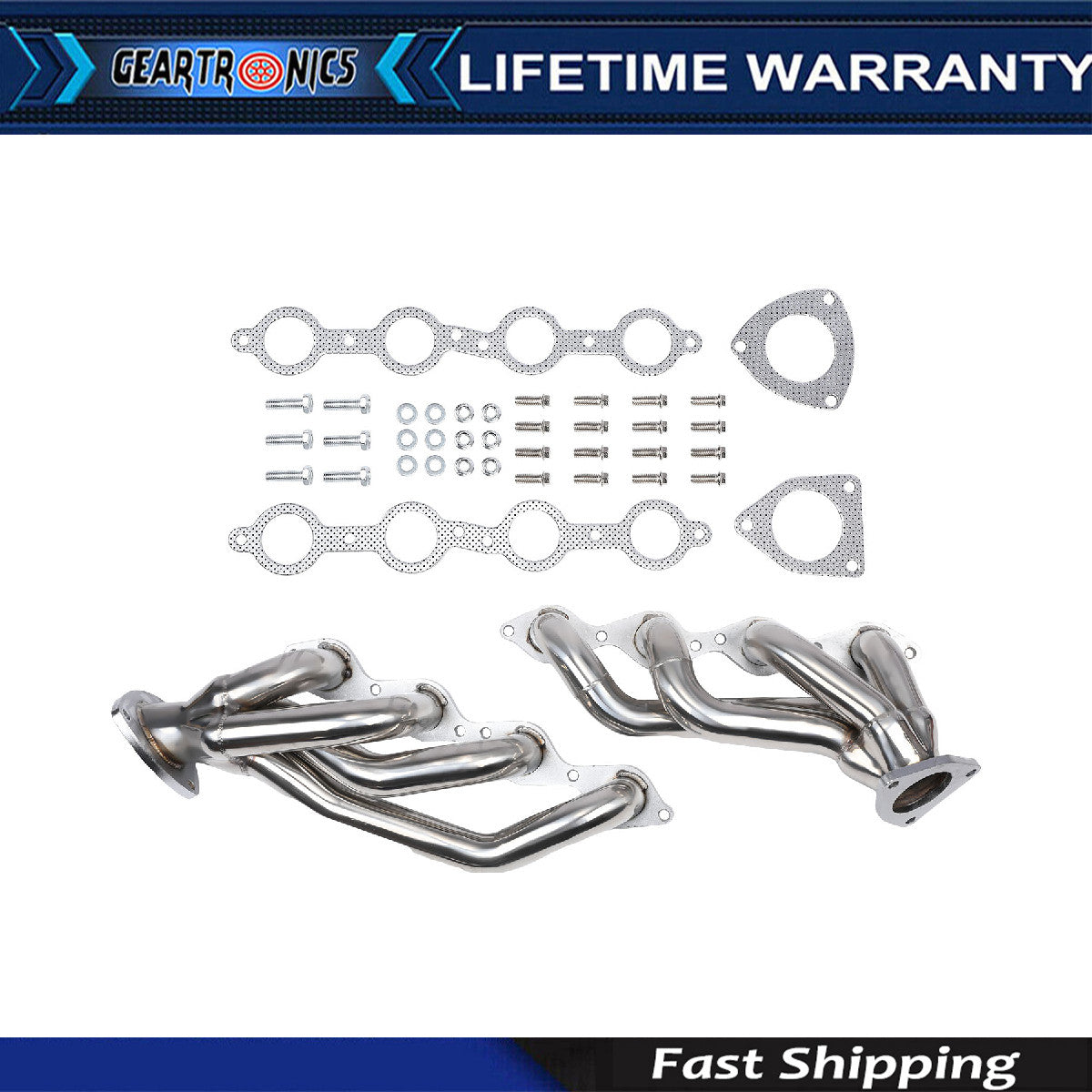 For 4.8L 5.3L V8 for Chevy for GMC Avalanche Silverado for Sierra Tahoe Headers Pair KY
