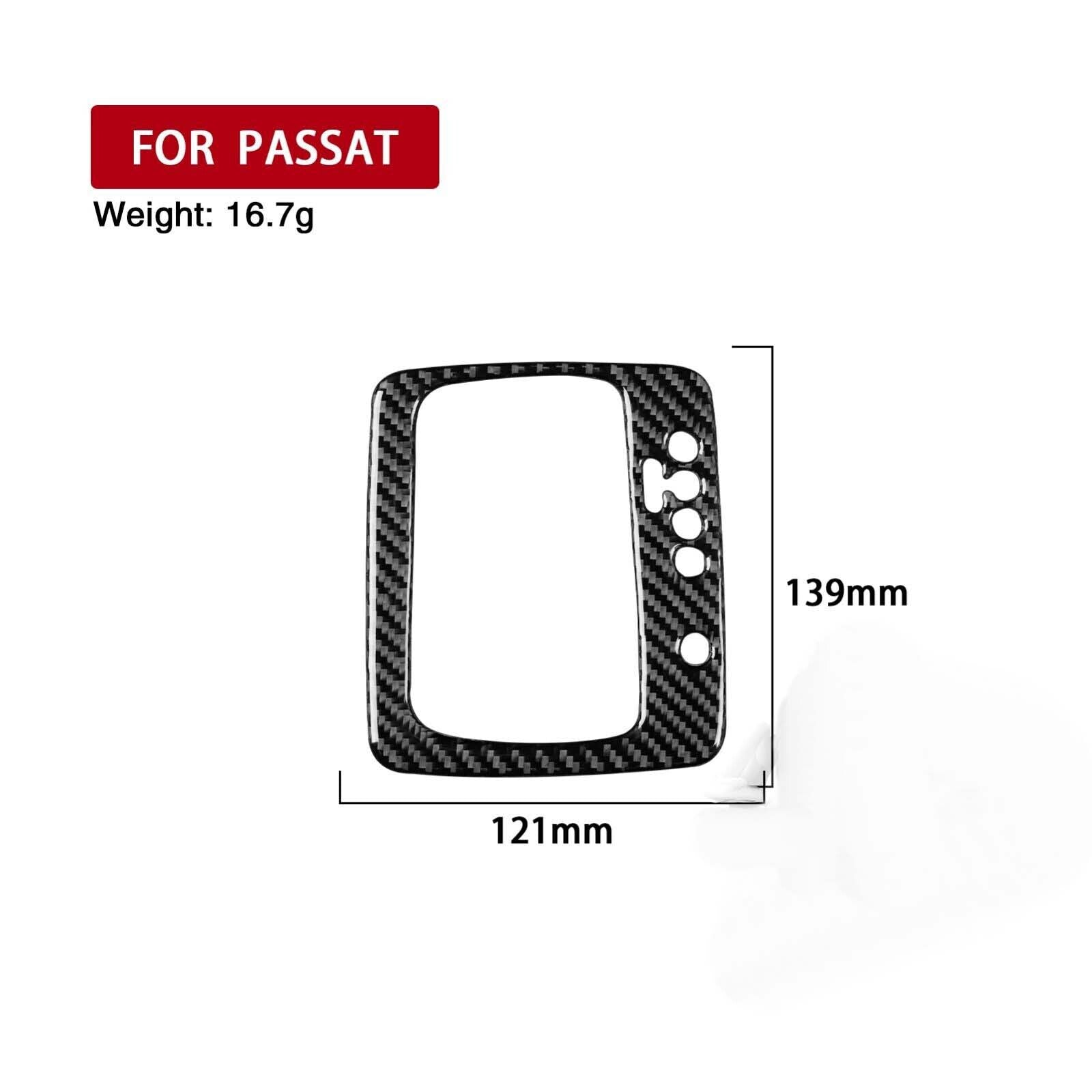 Real Carbon Fiber Automatic Control Panel Cover Trim for VW for Passat B6 06-11