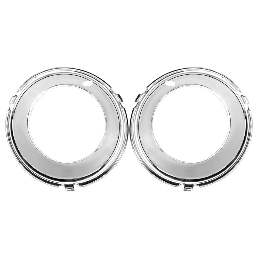 2Pcs Front Fog Lamp Cover Bezel Chrome Left Right For 2008-2011 W204 C63 AMG