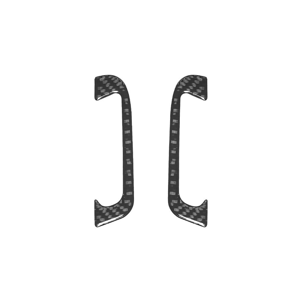 2x Carbon Fiber Front Door Defogger Vent Cover Trim for Dodge Durango 2014-2020