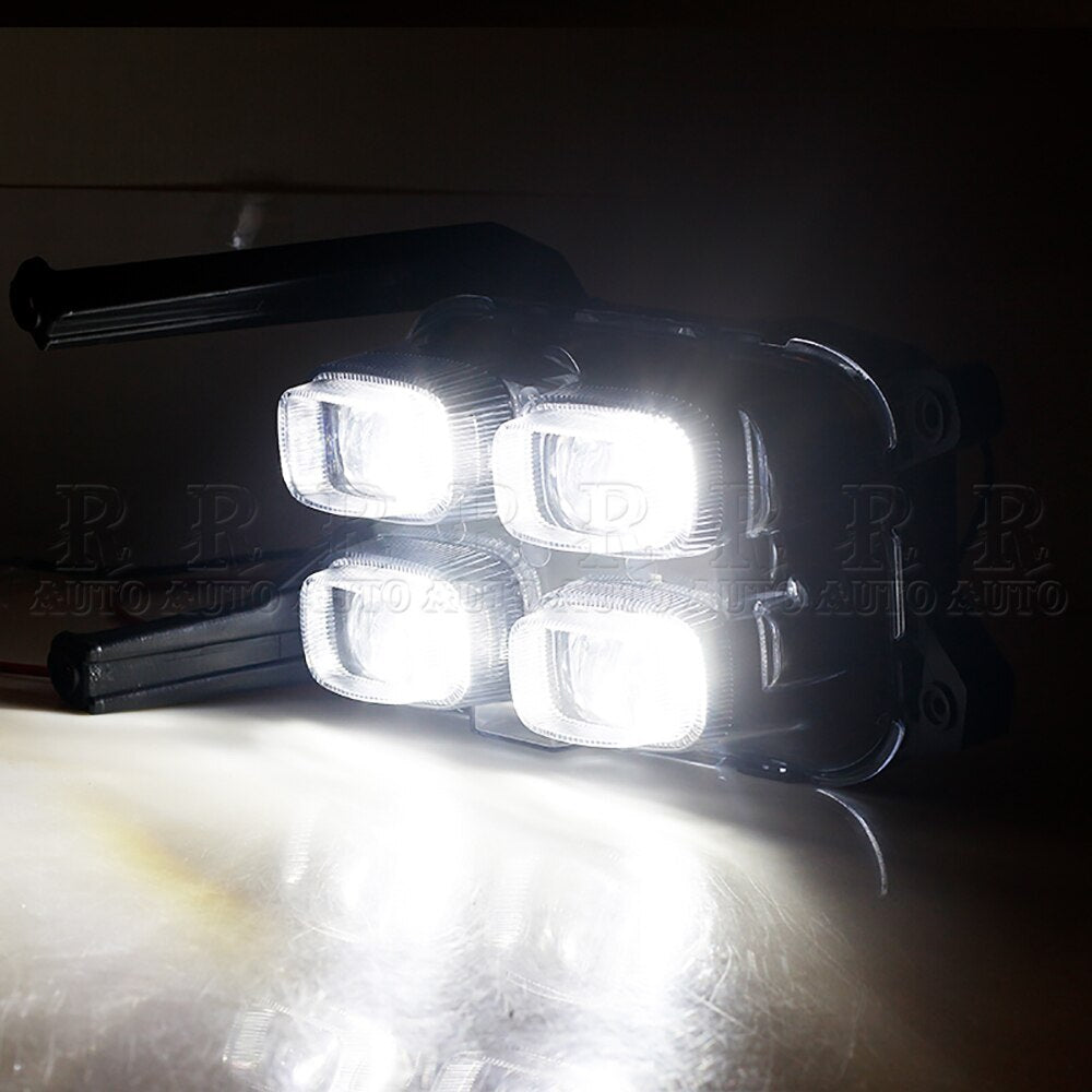One pair of new front bumper LED DRL fog lights for Kia Sportage KX5 2016-2018