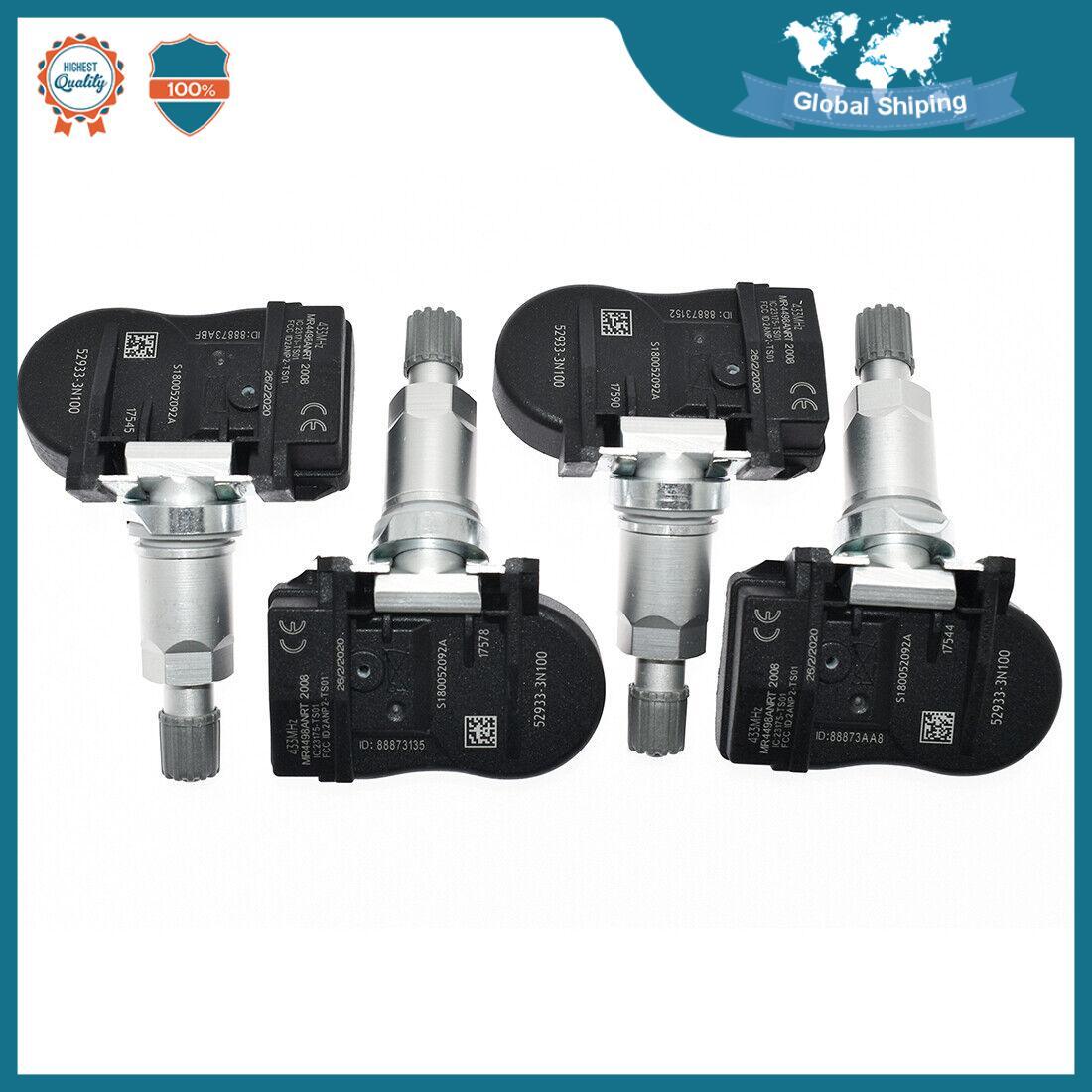 4PCS NEW TPMS 52933-3N100 52933B1100 Tire Pressure Sensor for HYUNDAI for KIA 433MHz