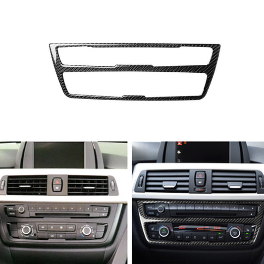 Carbon Fiber Center CD Panel Decorative Trim Cover for BMW 3Series F30 2013-2019