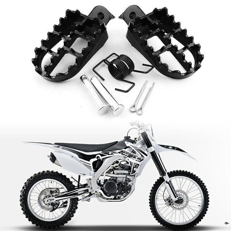 2-Piece CNC Universal Motorcycle Bicycle Wide Foot Spike Rear Set for Pedals and Racing Cars