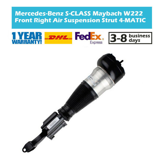 Front Right Air Suspension Strut Fit for Mercedes S-Class W222 X222 4Matic 2015-2020