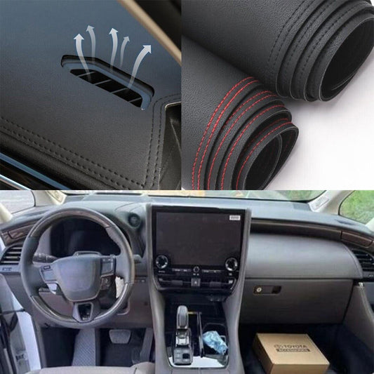 1PCS PU leather Dashboard Dash Mat Non-slip DashMat Shade Pad For Alphard 2023+