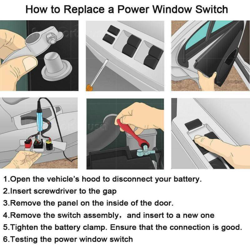 for Renault Master II 2006 2007 2008 2009-2010 Power 2x Passenger Window Switch