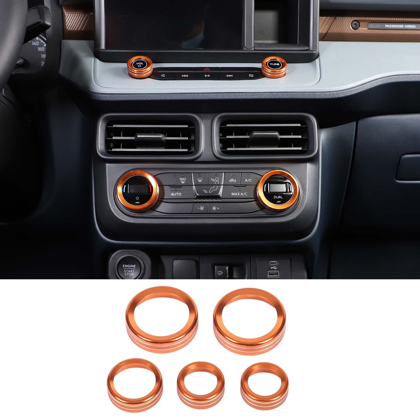 Interior door and window switch cover trim suitable for Land Rover for Range Rover Sport 2014-17