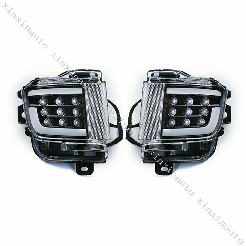 for Toyota for Land Cruiser 2016-2021 Black LED Rear Bumper Reflectors Tail Lights
