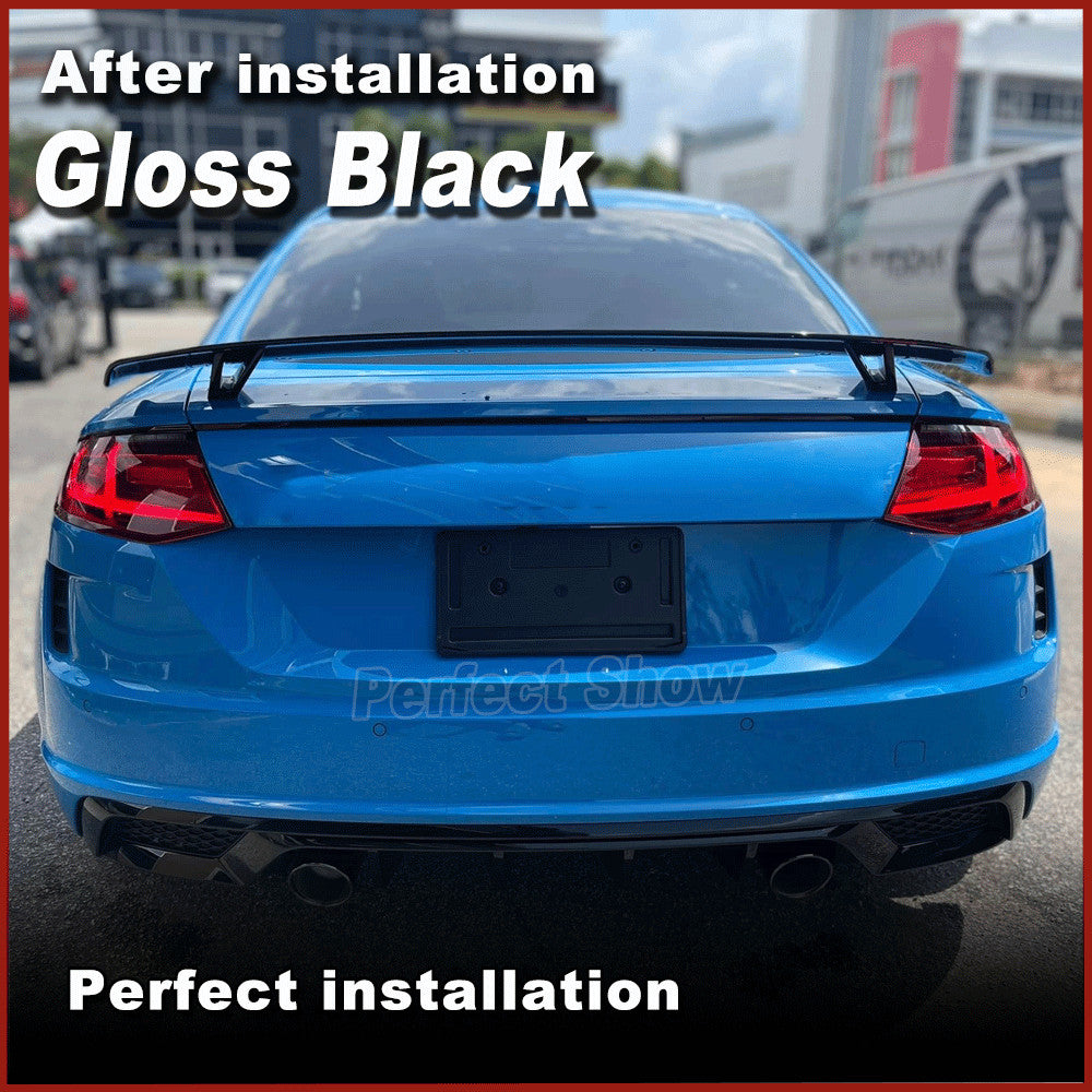 Fit for Audi TT TTS 8J A5 A6 A7 08-11 Gloss Black Rear Trunk Spoiler Sport Wing