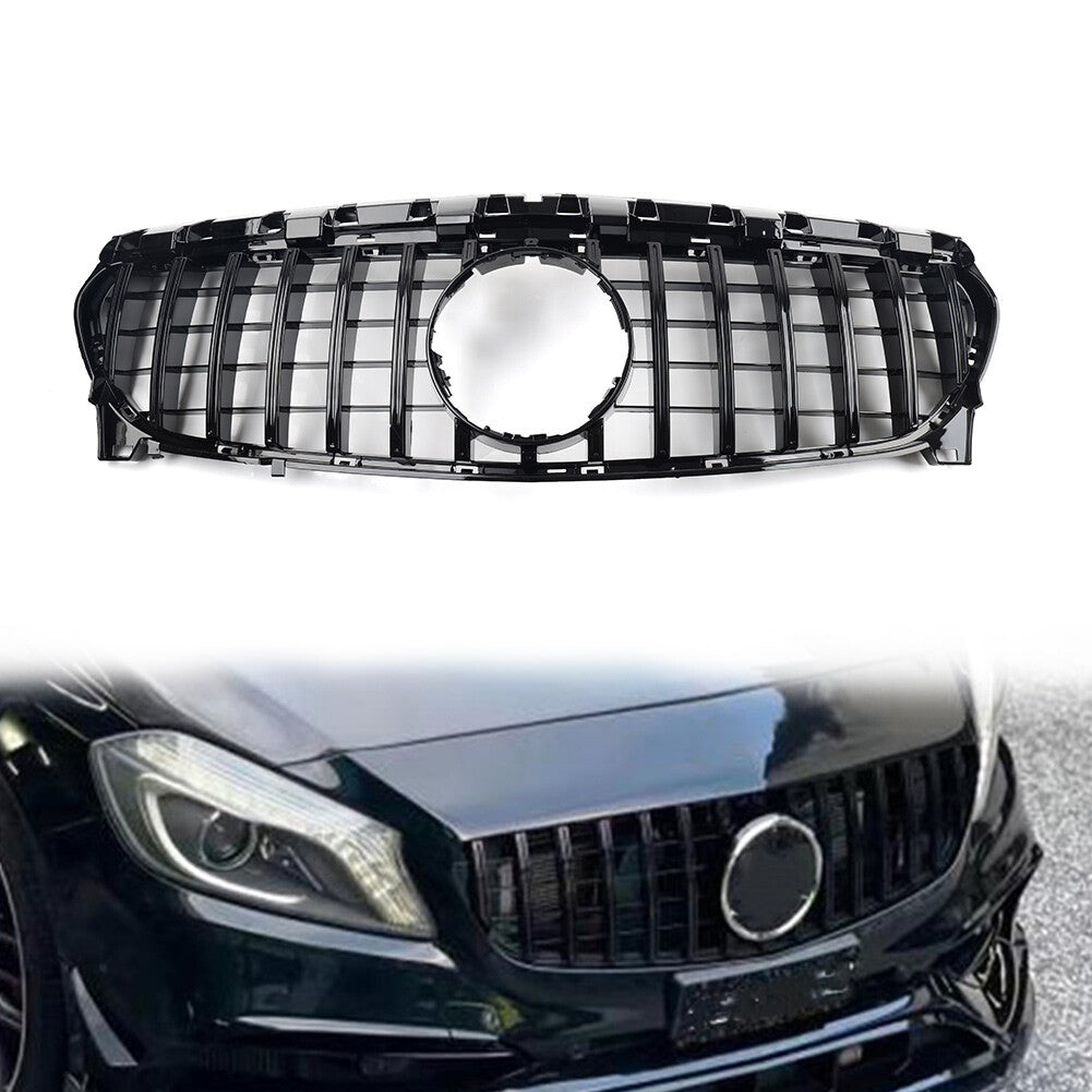 ABS Black GTR Style Front Bumper Grille for Benz CLA Class W177 C117 2015-2019
