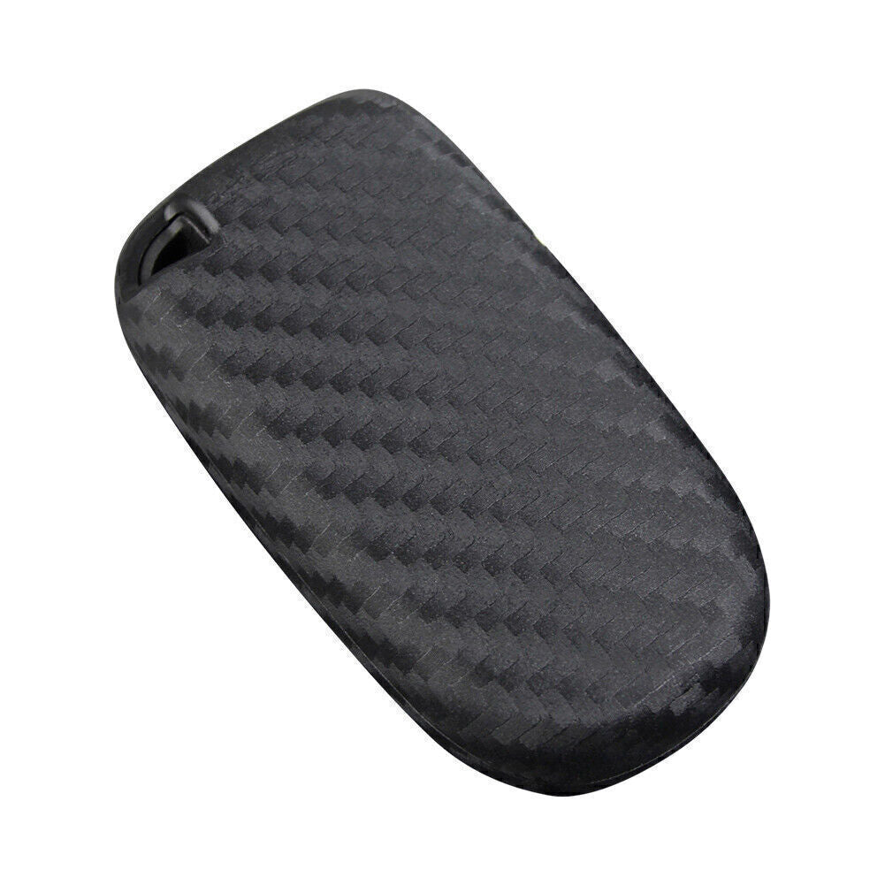for Dodge Journey Charger for Jeep Carbon Fiber Look Car Key Fob Case Cover Shell