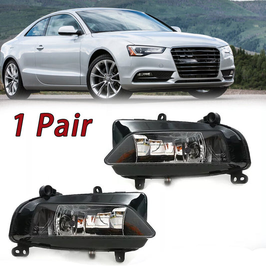 Front Fog Light Clear Halogen Fog Lamp 2Pcs for Audi S5 A5 S-Line 2013-2016
