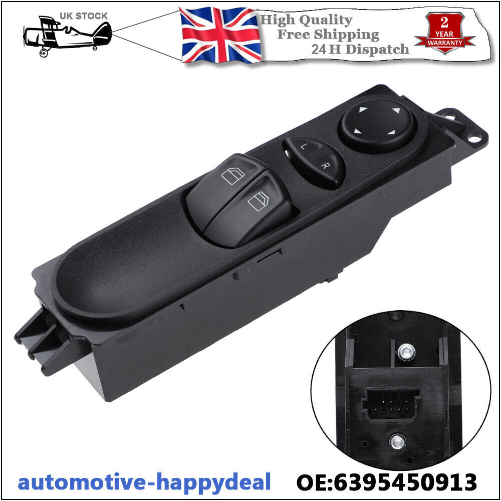 Driver Side Master Window Control Switch for Mercedes Benz Vito W639 2003-2015