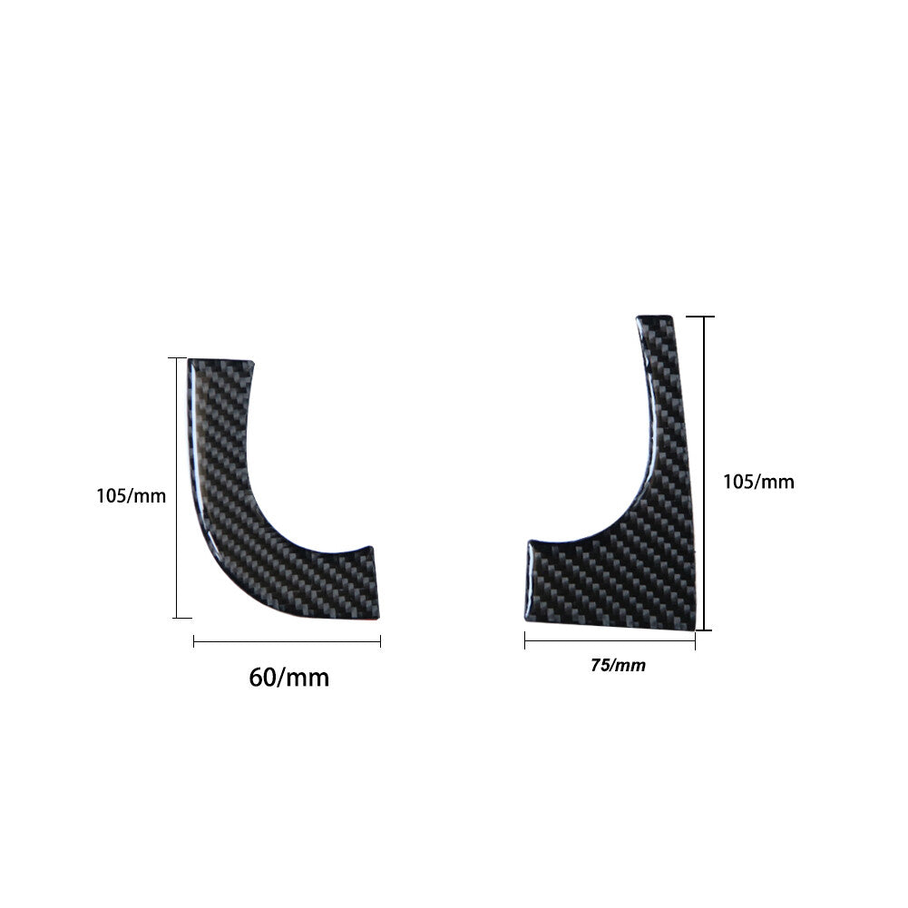 2Pcs Carbon Fiber Speedometer Accent Below Cover Trim for Infiniti FX 09-13/QX70