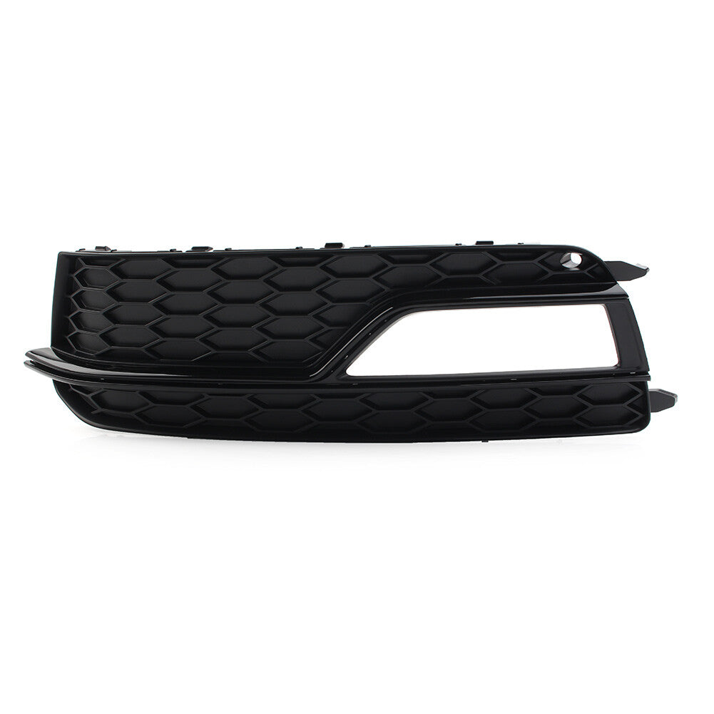 Left Bumper Black Honeycomb Fog Light Grille Cover for Audi A5 S5 2013-17