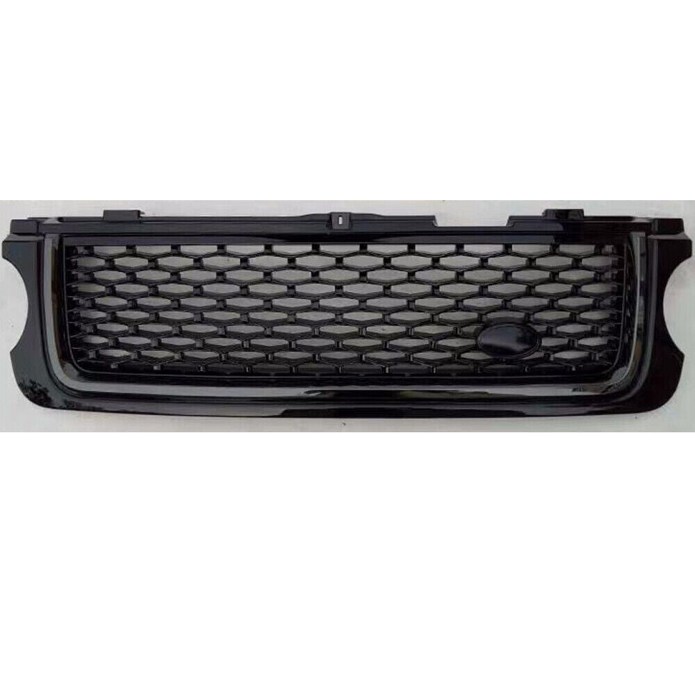Front Bumper Grille Upper Grill for Land Rover for Range Rover L322 2010-2012 Black