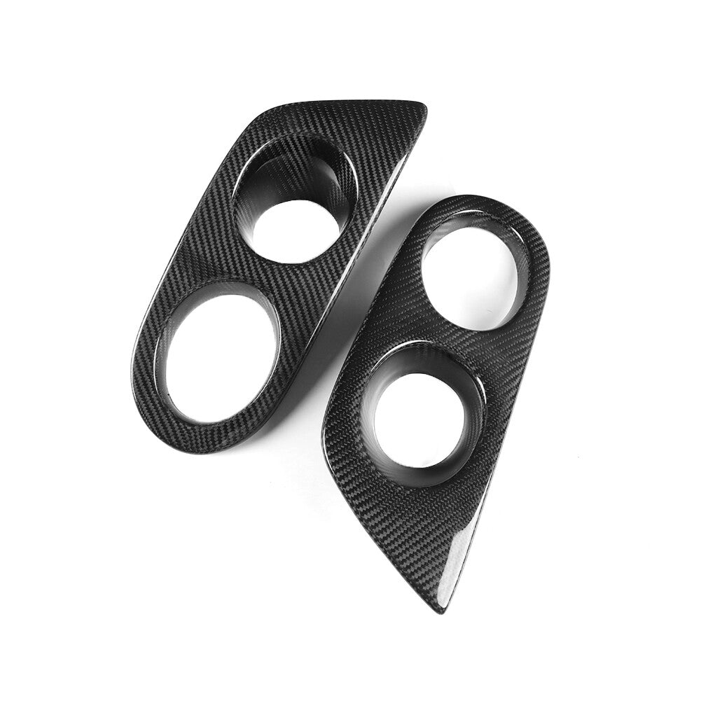 Carbon Fiber Front Fog Light Frame Cover for BMW E46 M3 2 Door 2001-2006
