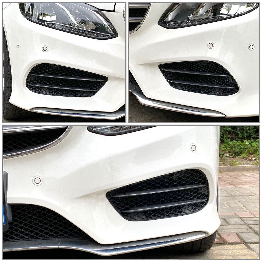 2PCS Front Bumper Grill Fog Lamp Grille for Mercedes Benz E Class W212 2013-2015